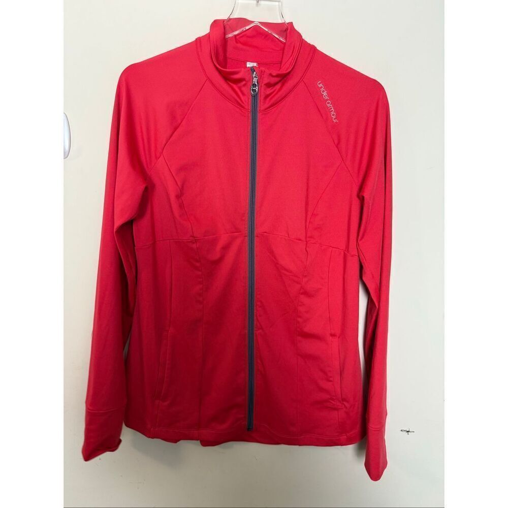 Under Armour UA All Seasons Gear Red Studio Jacket 1237645 Sz Women’s L